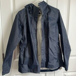 The North Face Denim print Blue Rain Jacket